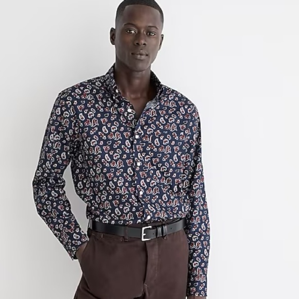 Secret Wash cotton poplin shirt